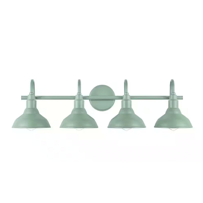 Hampton Bay HDP99190TEAL 32" Lámpara de Tocador Kelford de 4 Luces Teal | MiOfertas
