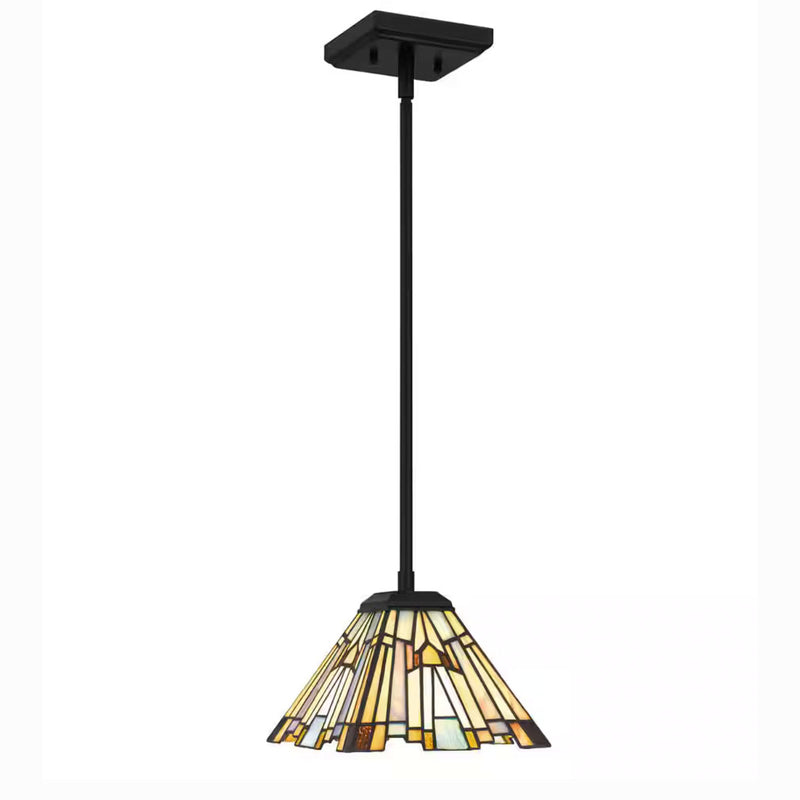 Home Decorators Collection HD7837H Lámpara Colgante Mini Negra con Pantalla Tiffany | MiOfertas