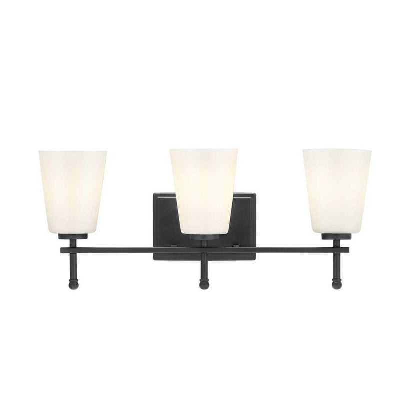 Progress Lighting P300352-31M 23" Lámpara de Tocador Negra Mate Glenville | MiOfertas