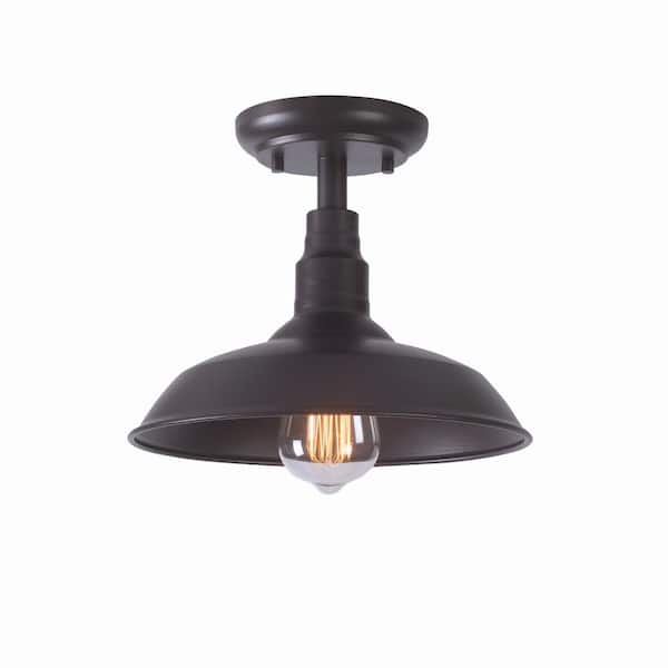 Home Decorators Collection HDP99195BRN 10" Lámpara Semi-Empotrada Bell Ridge Café | MiOfertas