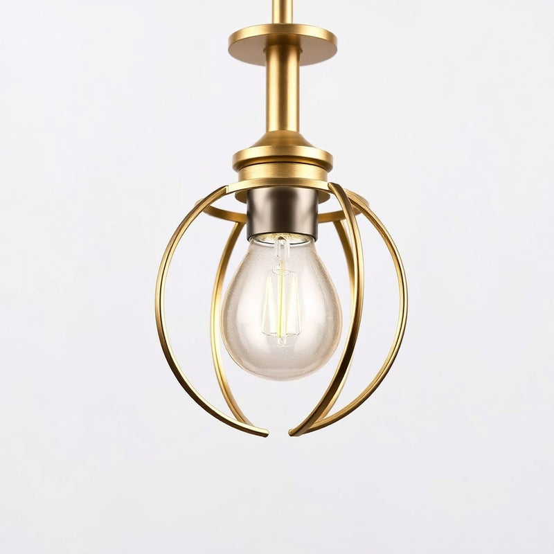 Home Decorators Collection HB3692-281 Lámpara Colgante Bronce Real 4 Luces con Jaula — imagen 1