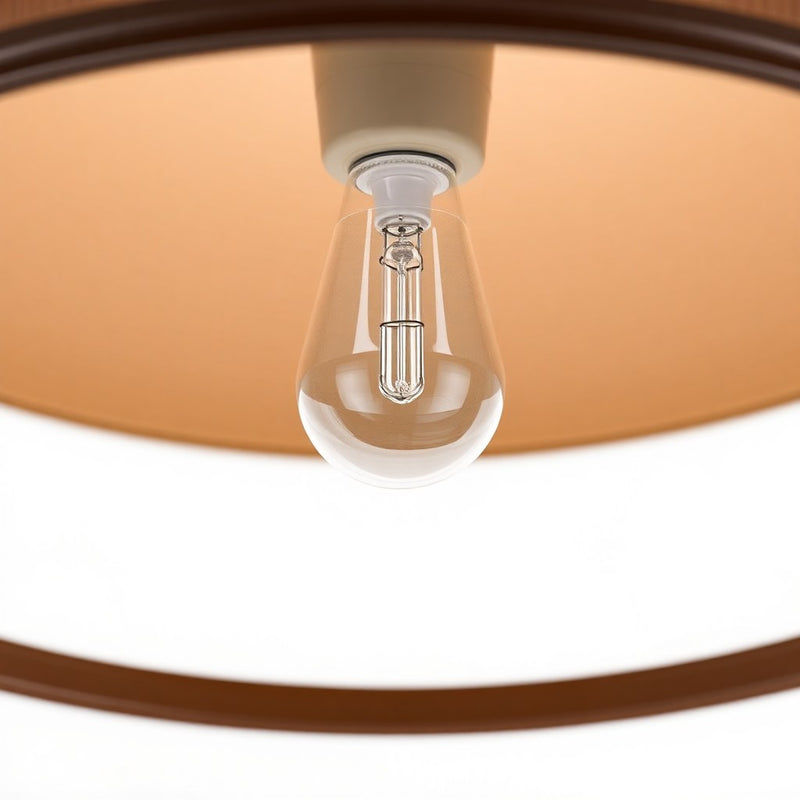 Hampton Bay HDP99185BRN 24" Lámpara de Tocador Kelford de 3 Luces Café — imagen 1
