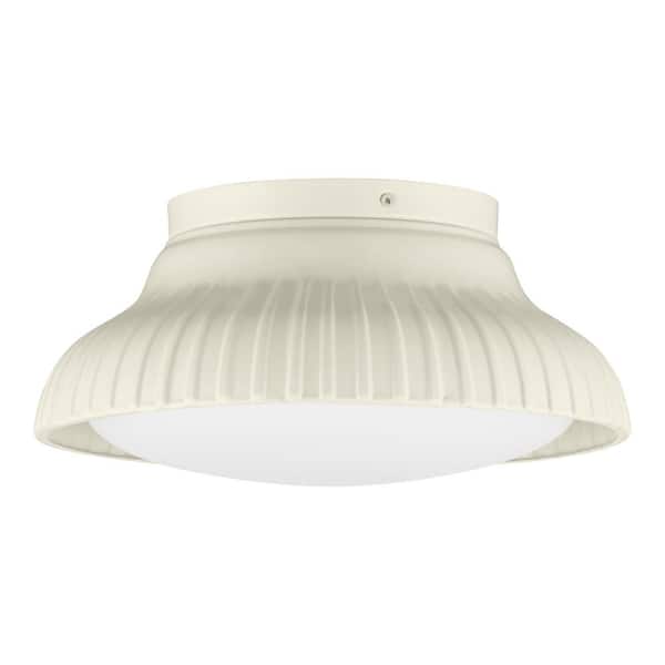 Home Decorators Collection HD8012A1 12.13" Lámpara de Techo Crema Brillante con Pantalla Opal | MiOfertas
