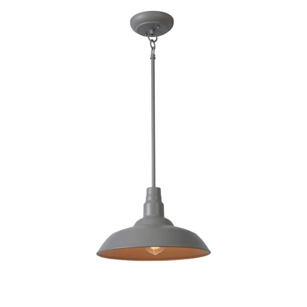 Home Decorators Collection HDP99215GRN 14" Lámpara Colgante Exterior Gris Sombra | MiOfertas