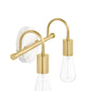 Hampton Bay C6377 12.5" Lámpara de Tocador Oro y Mármol Sintético | MiOfertas