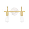Hampton Bay C6377 12.5" Lámpara de Tocador Oro y Mármol Sintético | MiOfertas