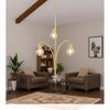Hampton Bay LBZ8303AX-01/GD 36" Colgante Florabelle 3 Luces Globo Oro Antiguo — imagen 3