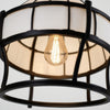 Home Decorators Collection HD7838C Lámpara de Pared Fallsdale Negra con Vidrio Tiffany — imagen 1
