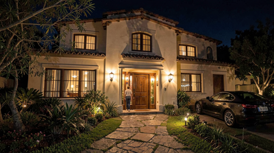 Plafón Semi-Empotrado Home Decorators Collection Bell Ridge HDP99205GRN Gris 18 pulg. 1 Luz