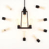 Home Decorators Collection KNR1303A/BK 24" Lámpara de Tocador Industrial Negra 3 Luces — imagen 3