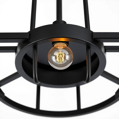 Hampton Bay 20514 BK 34" Lámpara de Tocador Industrial Farmhouse Negra — imagen 1