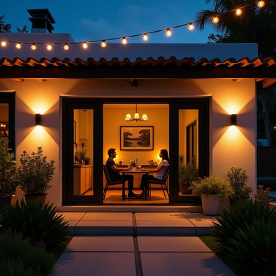 Hampton Bay NXT-40001 10 Lumens LED Solar Exterior para Techo y Canalón (Paquete de 4) — miofertas.com.mx