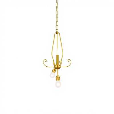Hampton Bay LBZ8303AX-01/GD 36" Colgante Florabelle 3 Luces Globo Oro Antiguo — imagen 1
