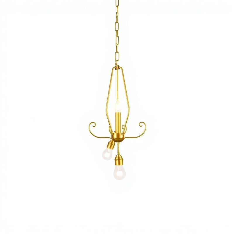 Hampton Bay LBZ8303AX-01/GD 36" Colgante Florabelle 3 Luces Globo Oro Antiguo — imagen 1