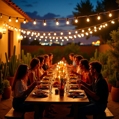 50FT 15 LED Bulbs Outdoor String Lights with Edison Shatterproof Bulbs — miofertas.com.mx