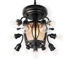 Home Decorators Collection HD7838C Lámpara de Pared Fallsdale Negra con Vidrio Tiffany — imagen 3