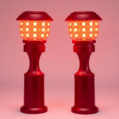 Hampton Bay P9107-07 Luces Solares LED para Camino Rojo Brookhaven 4-Pack — imagen 1