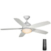 HOME DECORATORS COLLECTION AK433A-MWH 52" Ventilador de Techo Inteligente LED Blanco Mate | MiOfertas