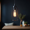 Hampton Bay 20514 BK 34" Lámpara de Tocador Industrial Farmhouse Negra — imagen 2