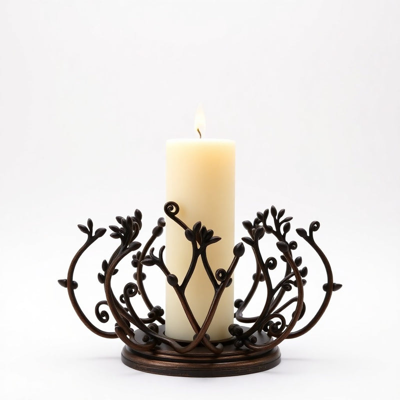 Home Decorators Collection 1034HDCANDI 24" Candelabro Palermo Grove Níquel Antiguo — imagen 1