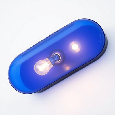 Hampton Bay HDP99190BLU 32" Lámpara de Baño Kelford Azul 4 Luces — imagen 1
