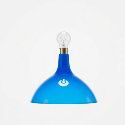Hampton Bay HDP99180BLU 18" Lámpara de Tocador Kelford Azul 2 Luces — imagen 1