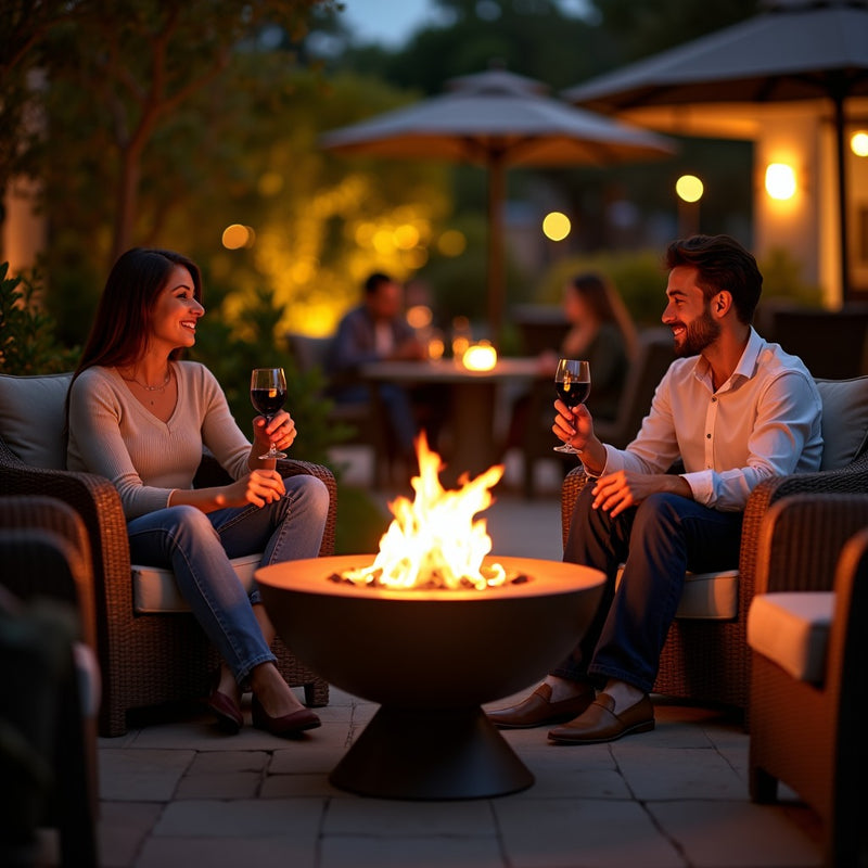 Home Decorators Collection ARK08100 Highview Terrace 5-Piece Fire Chat Set Firepit (Component 2) — miofertas.com.mx
