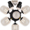 Hampton Bay HDP99180BRN 18" Lámpara de Tocador Kelford Marrón 2 Luces — imagen 3