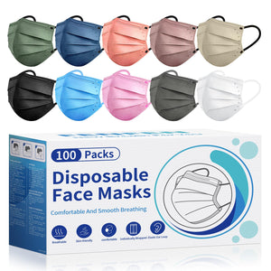 M94k Blue W/Little Dogs Disposable Face Mask (10 Pcs)