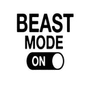 Beast Mode Motivational Gym Wall Art Decal Quote - Decoration Vinyl Sticker-Black 4