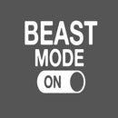 Beast Mode Motivational Gym Wall Art Decal Quote - 22" x 22" Decoration Vinyl Sticker-Black 1