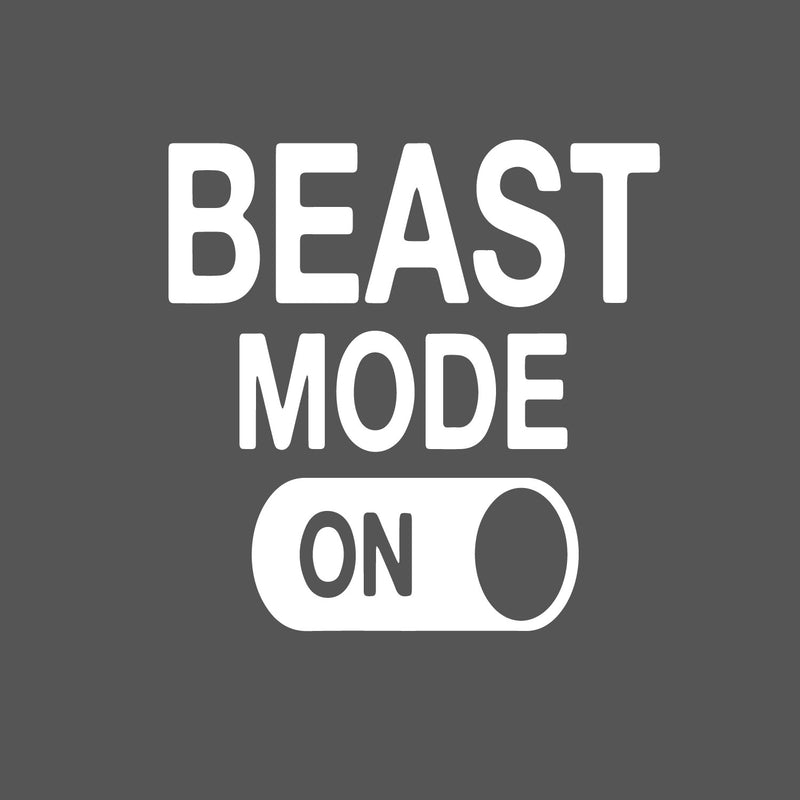 Beast Mode Motivational Gym Wall Art Decal Quote - 22" x 22" Decoration Vinyl Sticker-Black 1