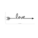 Large Motivational and Inspirational Art Decal/Love 5.5" x 22.8" Wall Decoration Vinyl Sticker-Black 3