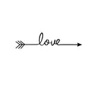 Large Motivational and Inspirational Art Decal/Love 5. Wall Decoration Vinyl Sticker-Black 1