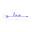 Large Motivational and Inspirational Art Decal/Love 5.5" x 22.8" Wall Decoration Vinyl Sticker (Blue) 4