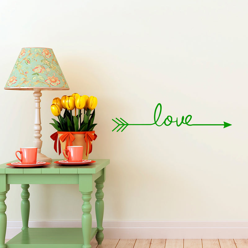 Large Motivational and Inspirational Art Decal/Love 5.5" x 22.8" Wall Decoration Vinyl Sticker (Green) 2