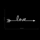 Large Motivational and Inspirational Art Decal/Love 5.5" x 22.8" Wall Decoration Vinyl Sticker-White 3
