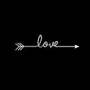 Large Motivational and Inspirational Art Decal/Love 5.5" x 22.8" Wall Decoration Vinyl Sticker-White 5