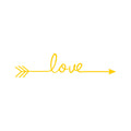 Large Motivational and Inspirational Art Decal/Love 5.5" x 22.8" Wall Decoration Vinyl Sticker (Yellow) 1