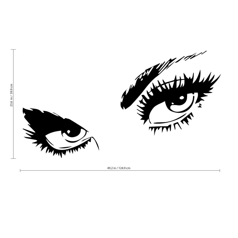 Sexy Eyes Girl Face Woman Face Sticker Fashion Stylish Living Room Bedroom Home Decor Wall Decal Art Vinyl Sticker tr988 1