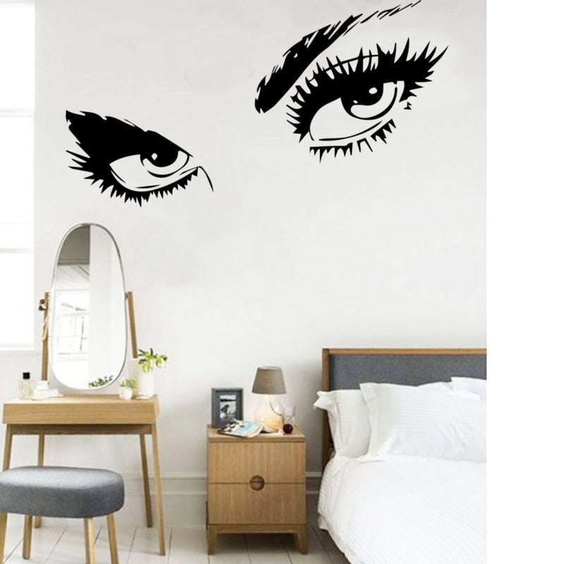 Sexy Eyes Girl Face Woman Face Sticker Fashion Stylish Living Room Bedroom Home Decor Wall Decal Art Vinyl Sticker tr988 3