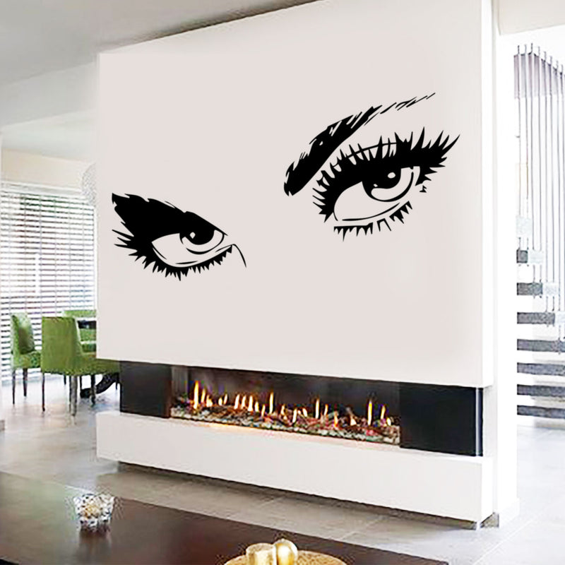 Sexy Eyes Girl Face Woman Face Sticker Fashion Stylish Living Room Bedroom Home Decor Wall Decal Art Vinyl Sticker tr988 4