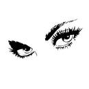 Audrey Hepburn Sexy Eyes/Attractive Eye Wall Decal Art Decor - Black Vinyl Sticker ( 1