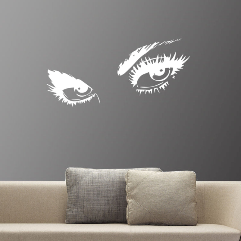 Audrey Hepburn Sexy Eyes/Attractive Eye Wall Decal Art Decor - White Vinyl Sticker 1