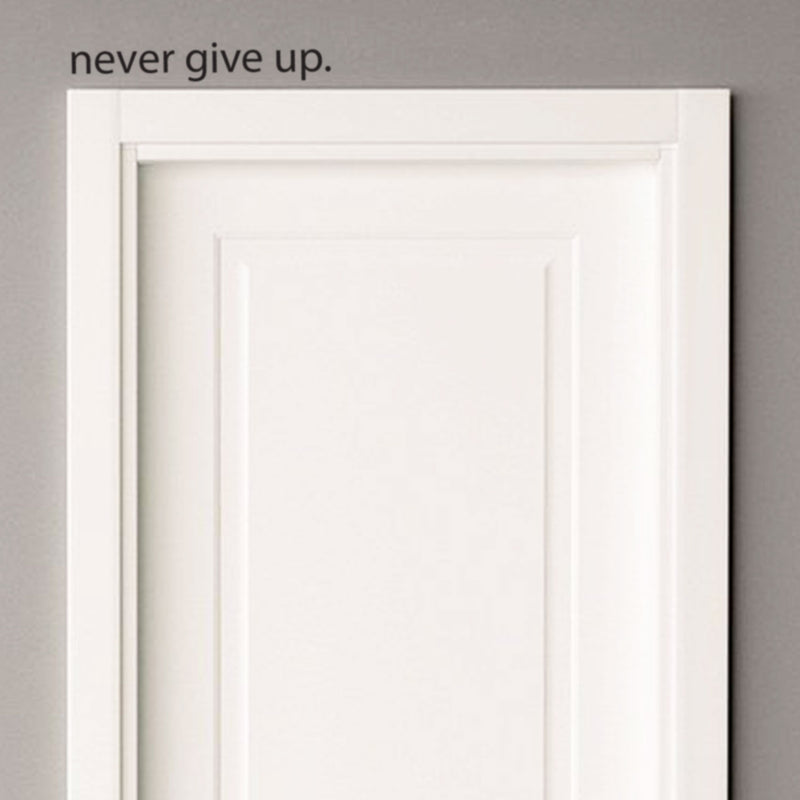 Motivational Art Decal/Never Give Up Wall Decoration Vinyl Sticker - Black - Wall Art Decal - ecoration Sticker - Life Quote Decal - Over The Door Vinyl Sticker - Peel Off Vinyl Decals 4