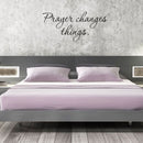 Prayer Changes Things Wall Art Decal /10" x 23.6" Decoration Vinyl Sticker-Black 2