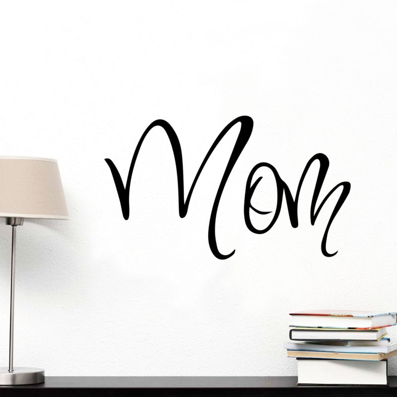 Mom Lettering - Wall Art Decal - 10.ecoration Vinyl Sticker - Inspirational Quote Decal - Living Room and Bedroom Wall Decoration 2