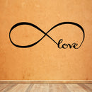 Love Infinity - Wall Art Decal - 22" x 61" Decoration Vinyl Sticker - Love Quotes Wall Art Sticker - Bedroom Wall Decor - Inspirational Vinyl Sticker - Cute Wall Decal 2