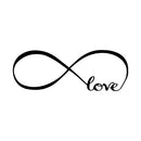Love Infinity - Wall Art Decal - 22" x 61" Decoration Vinyl Sticker - Love Quotes Wall Art Sticker - Bedroom Wall Decor - Inspirational Vinyl Sticker - Cute Wall Decal 4