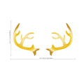 Chic Holiday Christmas Reindeer - Deer Antler Vinyl Wall Art Decal - ecoration Vinyl Sticker - Black 5